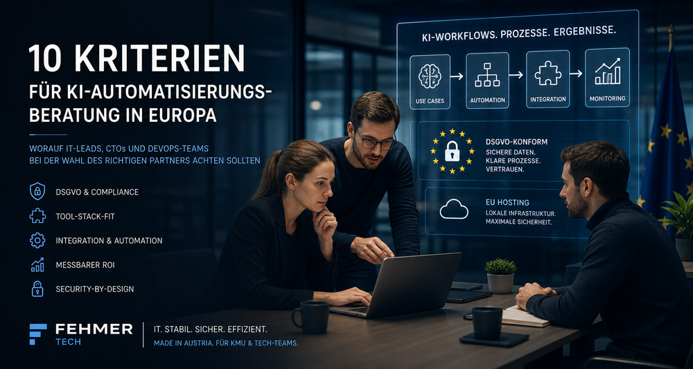 10 Kriterien für KI-Automatisierungsberatung in Europa
